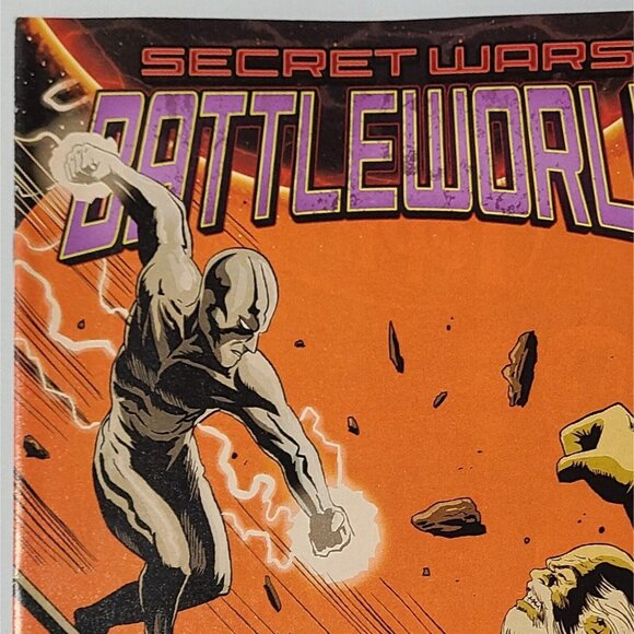 Secret Wars Battleworld #4 Marvel Comics 2015 VF Cover A Silver Surfer Galactus - Picture 13 of 16